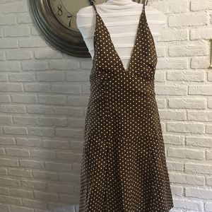 dkny polka dot dress